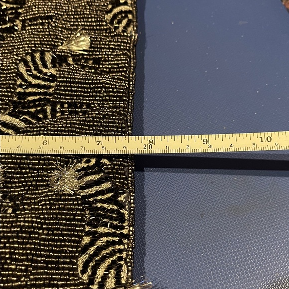 Anthropologie beaded clutch zebra NWT - Picture 9 of 9